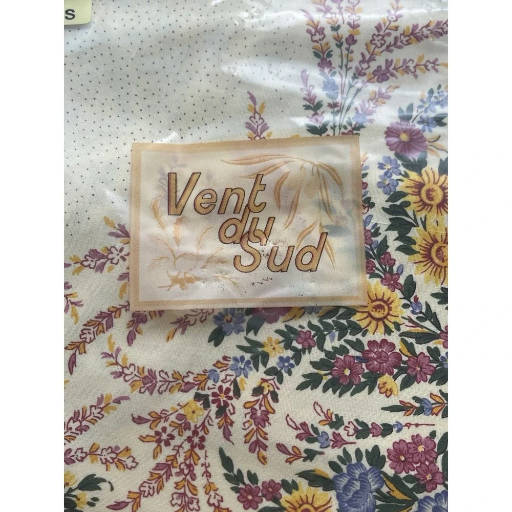 Vent Du Sud Vintage France Provence Indoor/Outdoor Tablecloth Floral 71